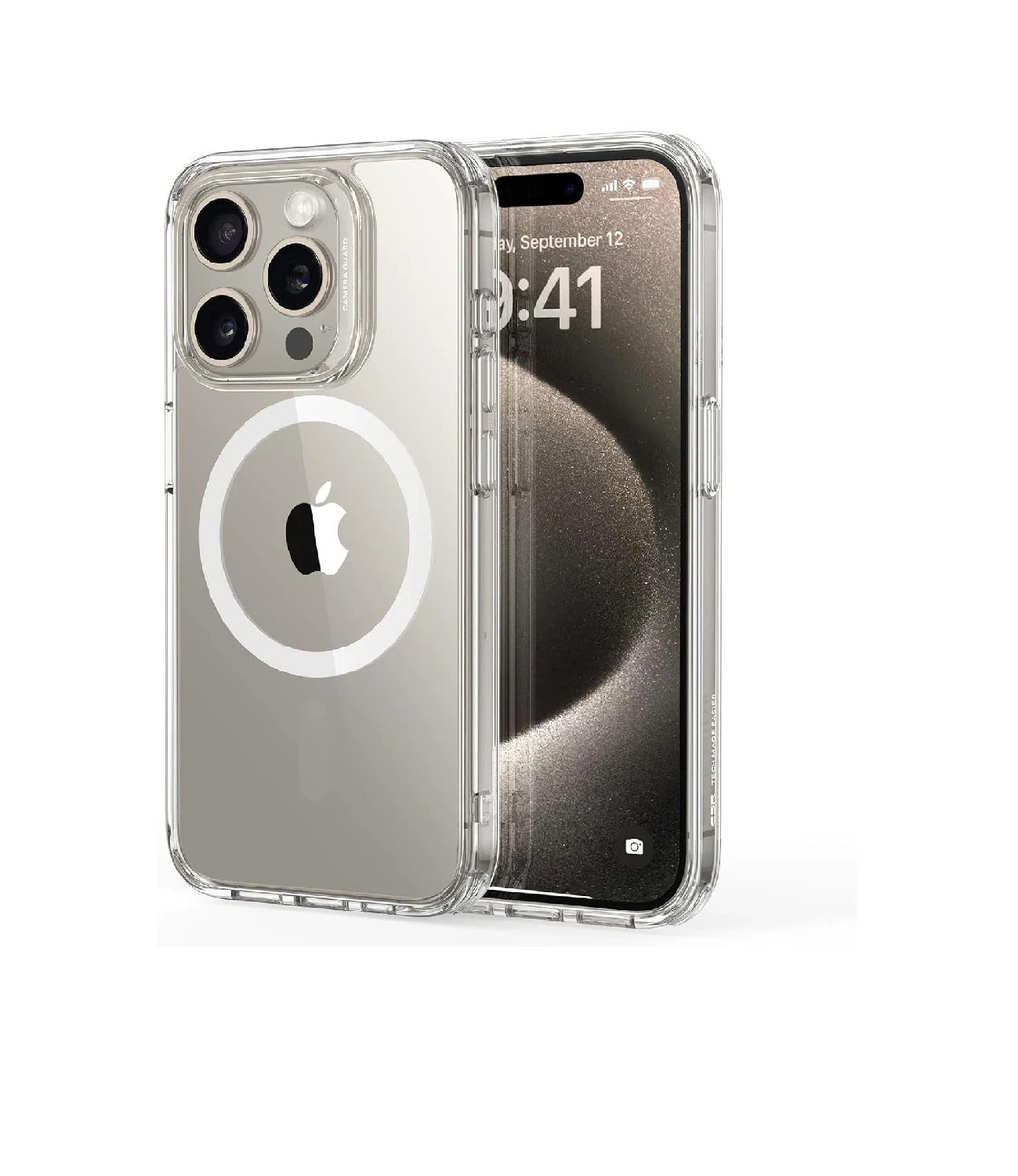 كفر ESR شفاف لهاتف iPhone 15 Pro Max متوافق مع MagSafe