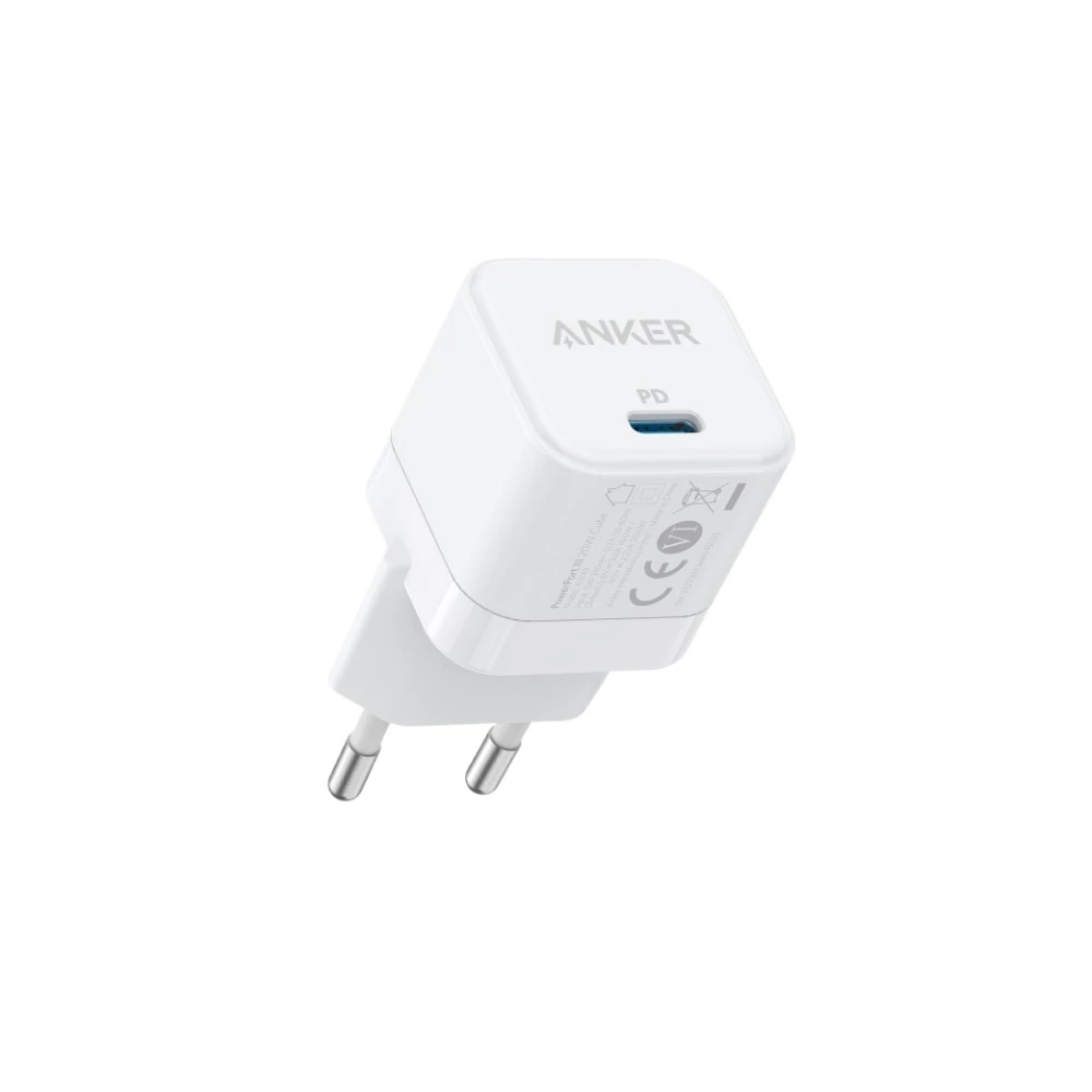 شاحن انكر باوربورت 3 بقوة 20 واط بمنفذ USB-C - أبيض