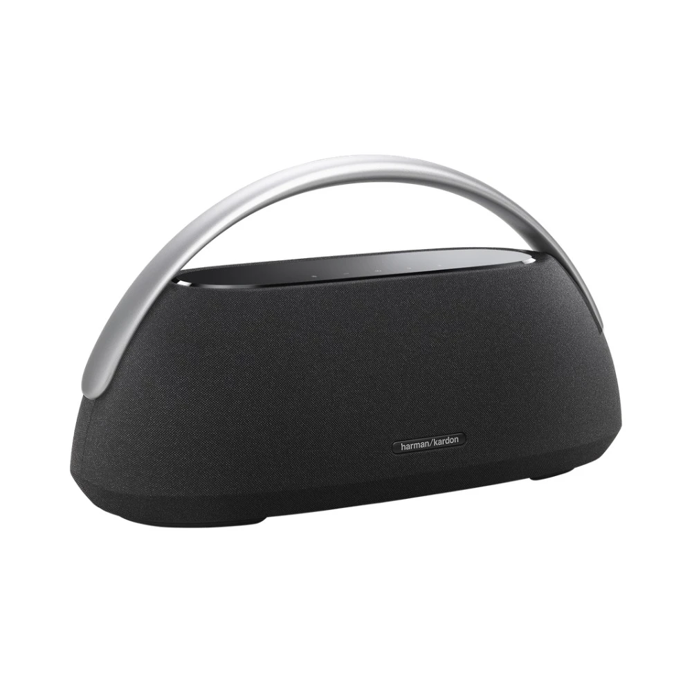 سماعة Harman Kardon Go + Play 3 بلوتوث محمولة — نظام صوت ثلاثي، بطارية 8 ساعات، أسود