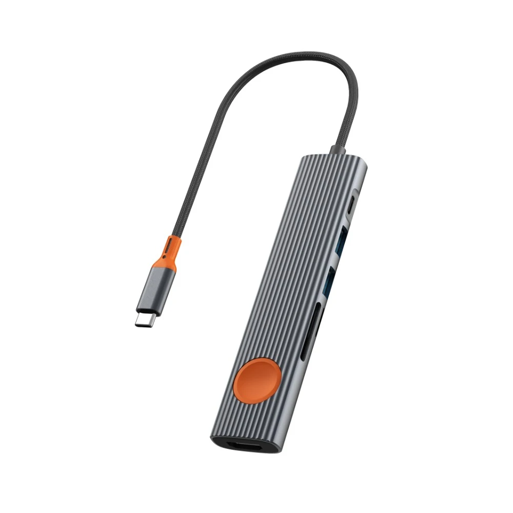 موزع WiWU Wi-HB007 سباعي المنافذ USB-C — محول لابتوب للسفر