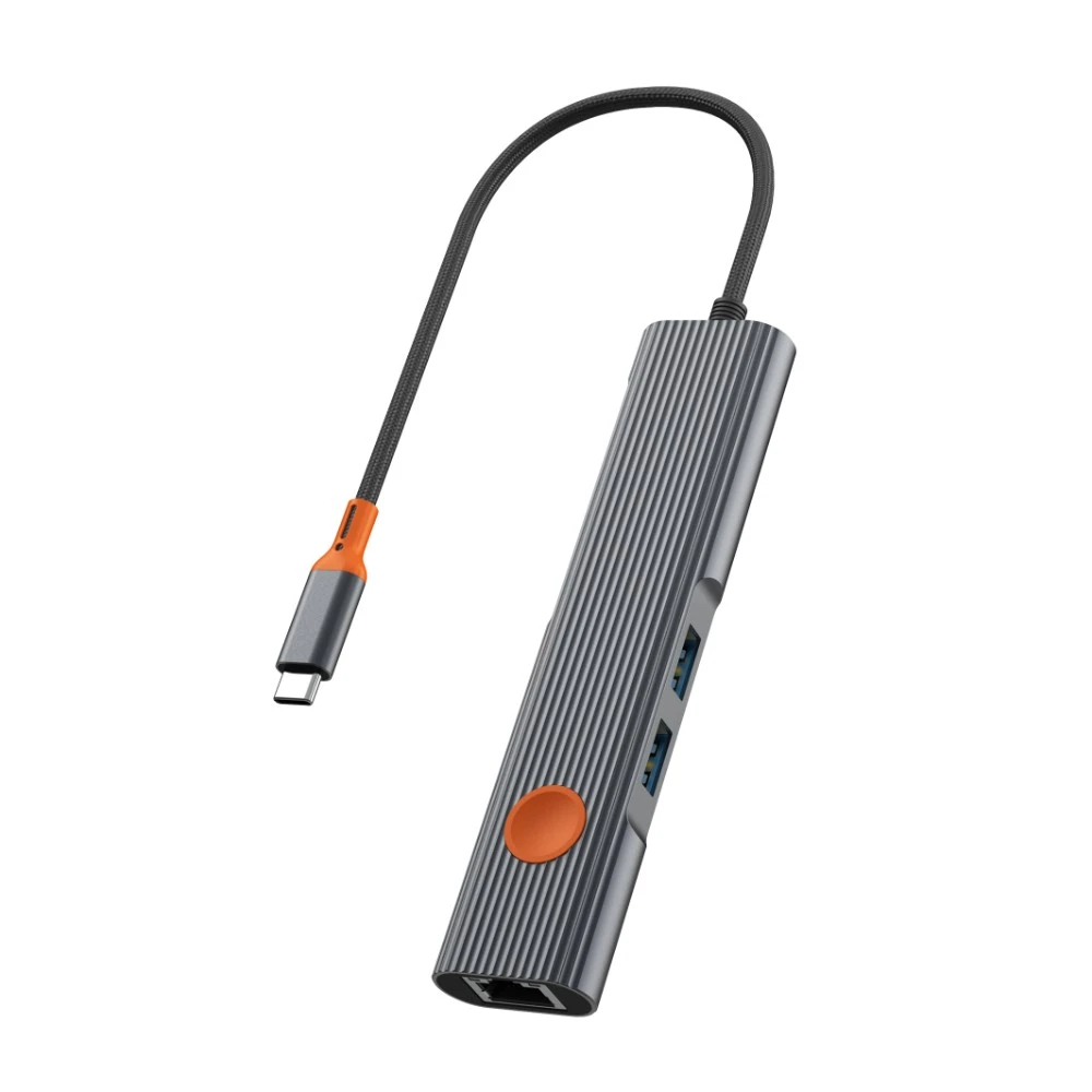 موزع WiWU Wi-HB005 خماسي المنافذ USB-C — محول لابتوب للسفر