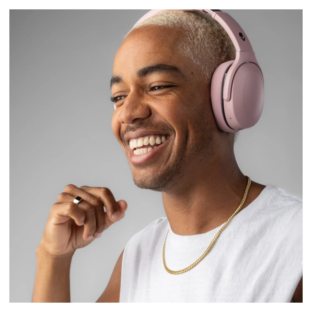 سماعة Skullcandy Crusher 540 Active لاسلكية — باص إحساسي، بطارية 40 ساعة، وردي