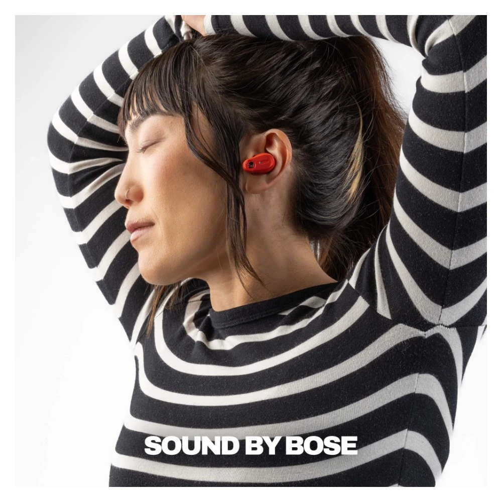 سماعات Skullcandy Method 360 ANC لاسلكية — صوت Bose، بطارية 32 ساعة، IPX4، أحمر