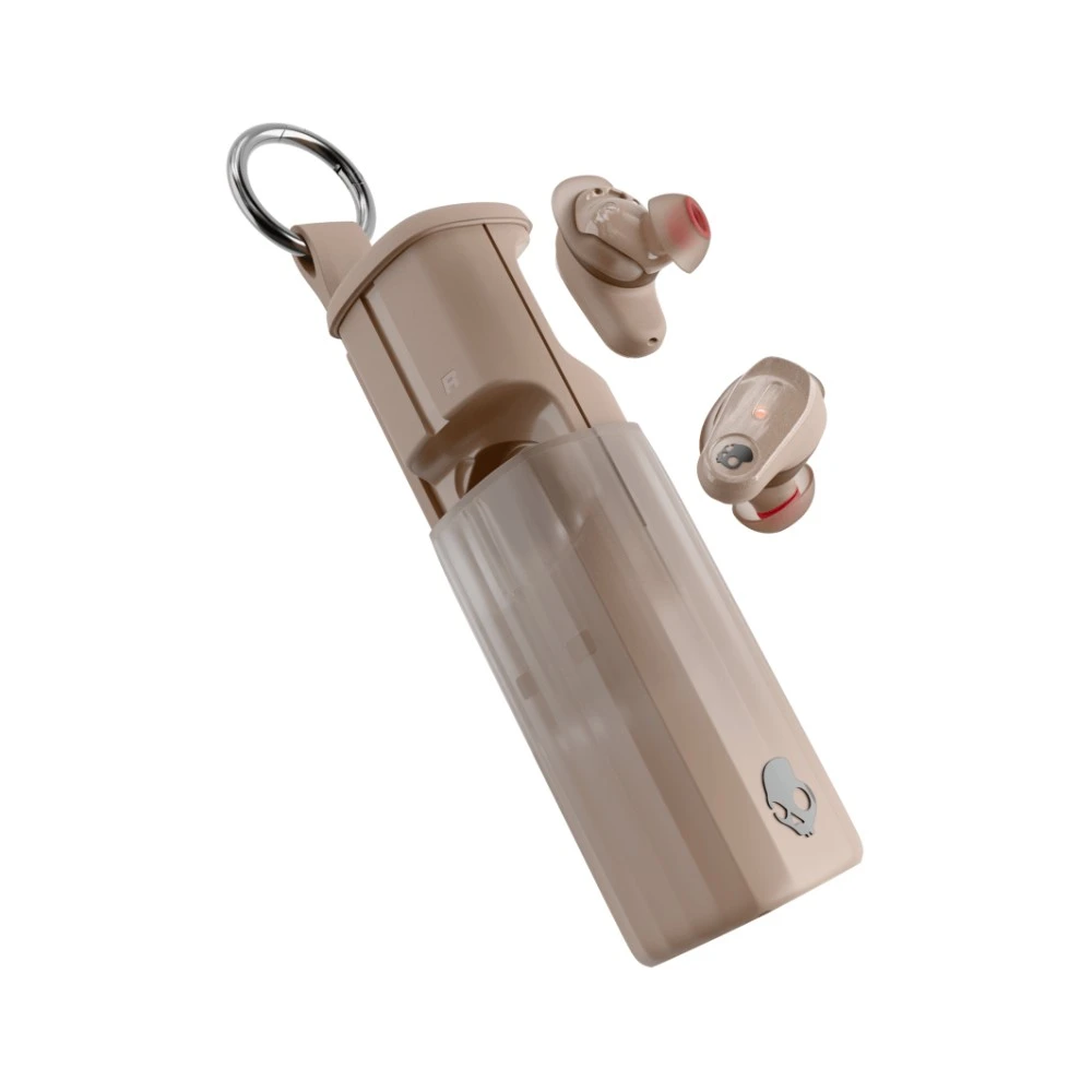 سماعات Skullcandy Method 360 ANC لاسلكية — صوت Bose، بطارية 32 ساعة، IPX4، بيج