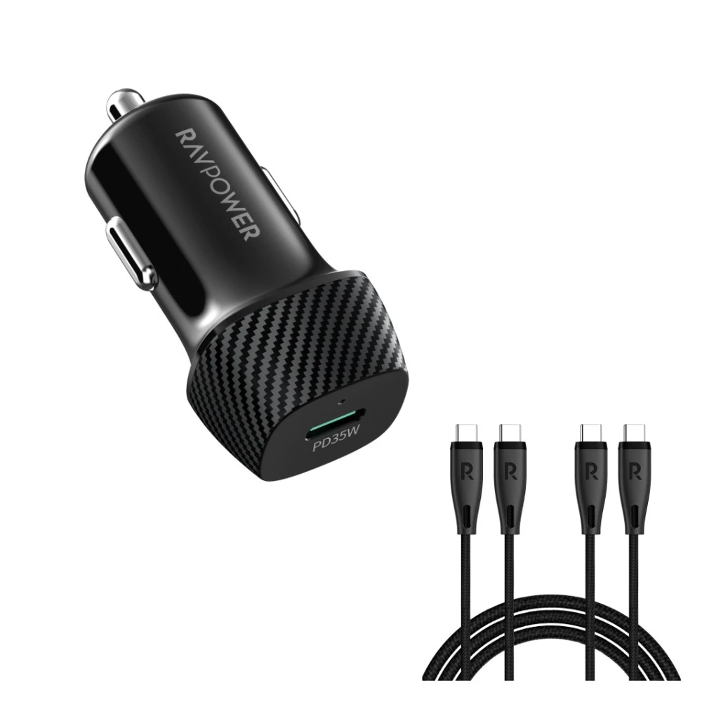 شاحن سيارة RAVPower RP-VC1020 PD Pioneer بقوة 35 واط USB-C