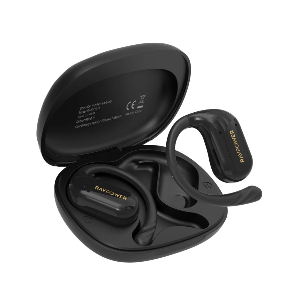 سماعات RAVPower RP-BH1016 لاسلكية — درايفر 14.2 ملم وتشغيل 24 ساعة