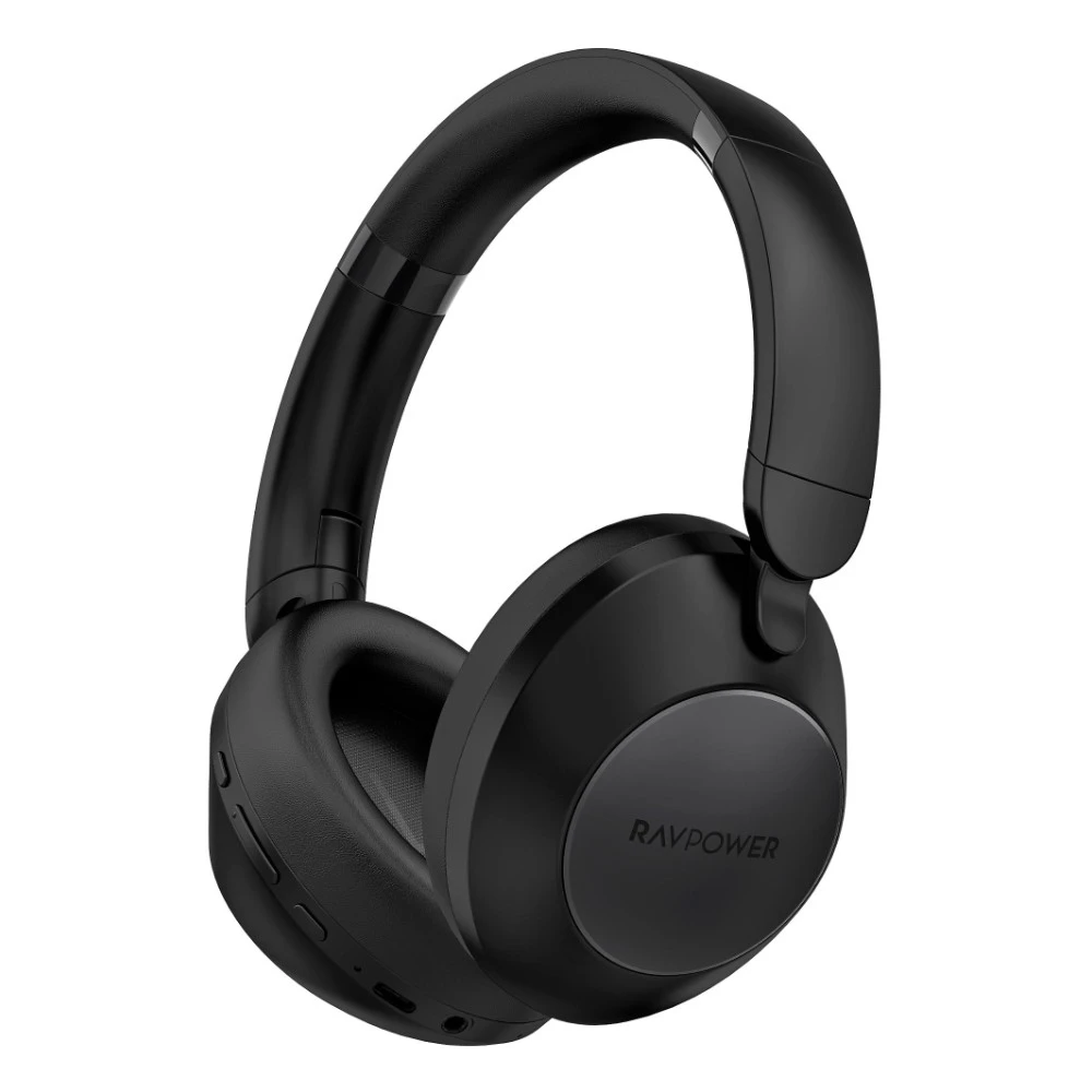 سماعة رأس RAVPower BH1019 بعزل ضوضاء ANC — بلوتوث 5.3 وصوت Hi-Fi و55 ساعة
