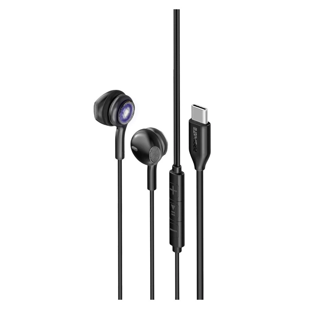 سماعة Promate LumiBuds-C — Black