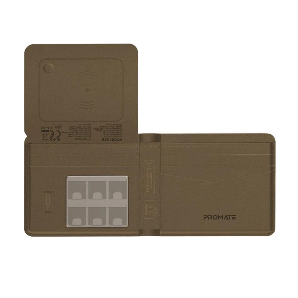 جهاز تتبع Promate ProWallet — Brown