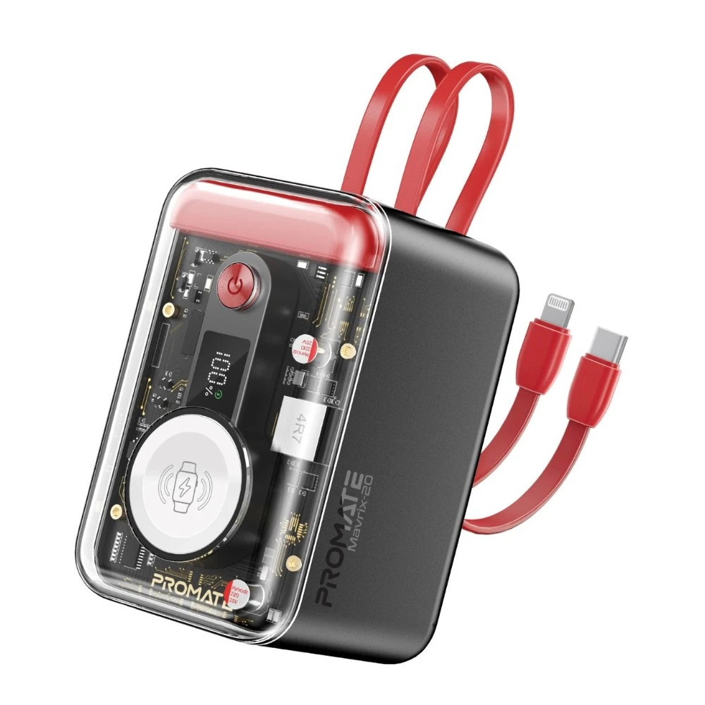 باور بانك Promate MAVRIX-20 — RED
