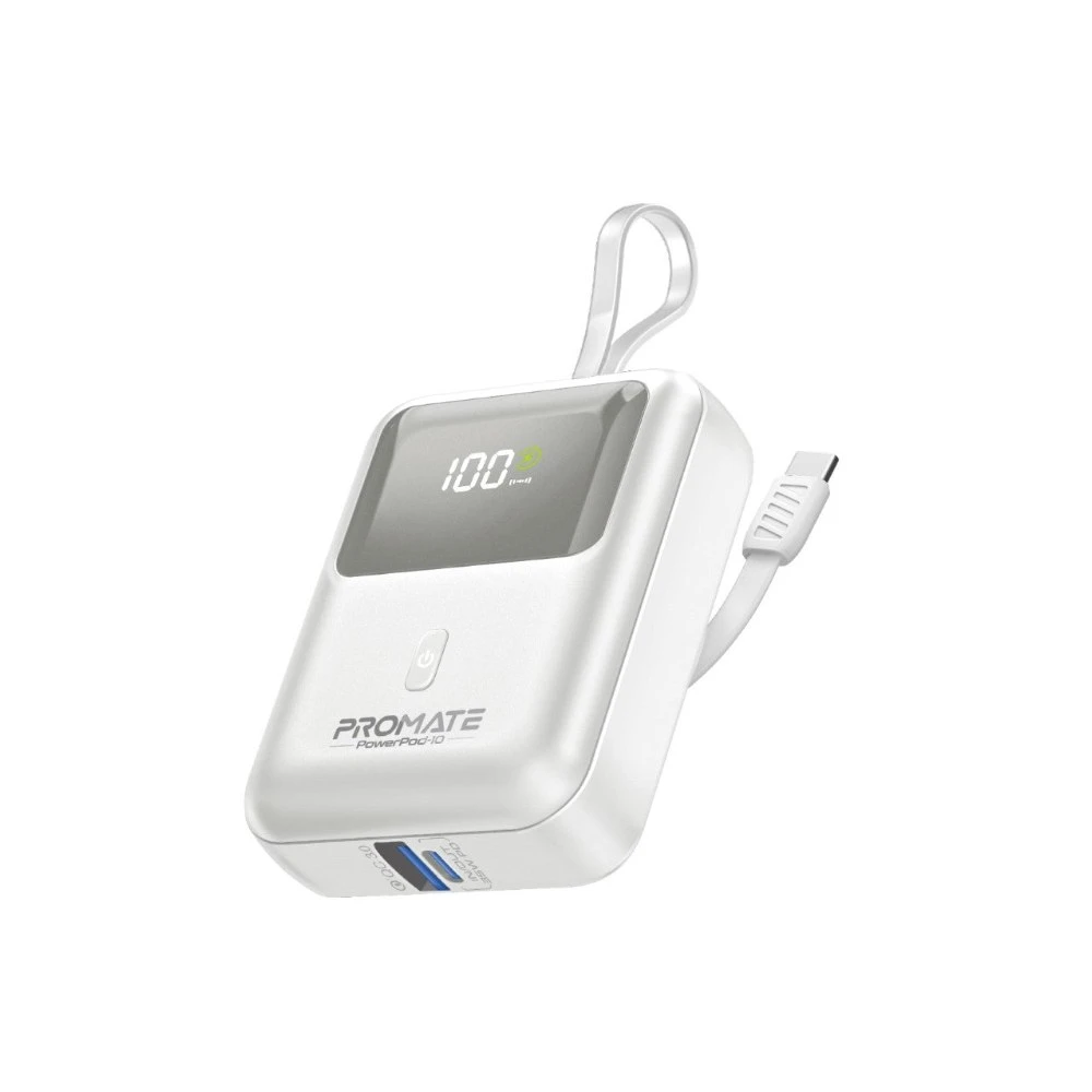 باور بانك Promate POWERPOD-10 — WHITE