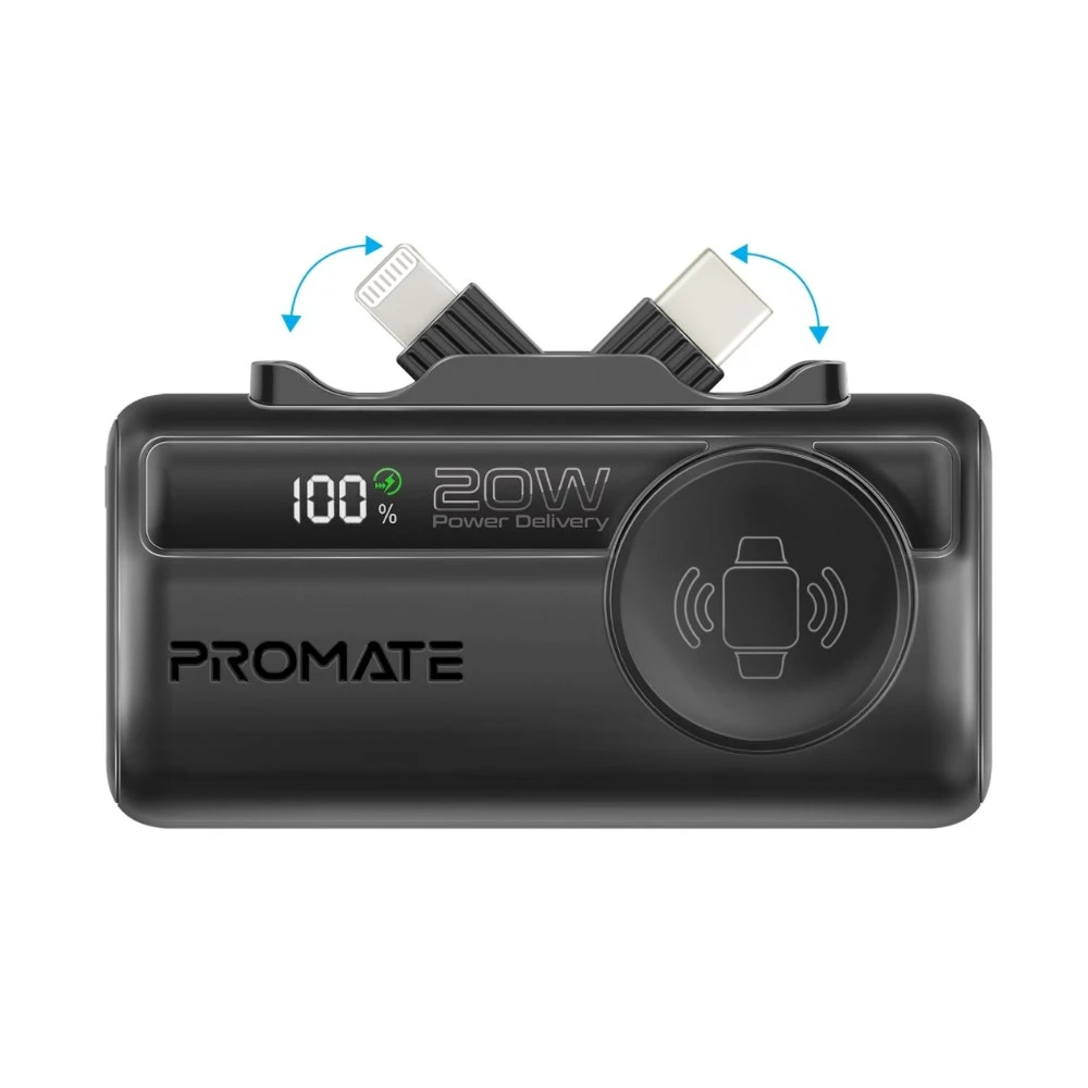 باور بانك Promate POWERUP-TRIO — WHITE