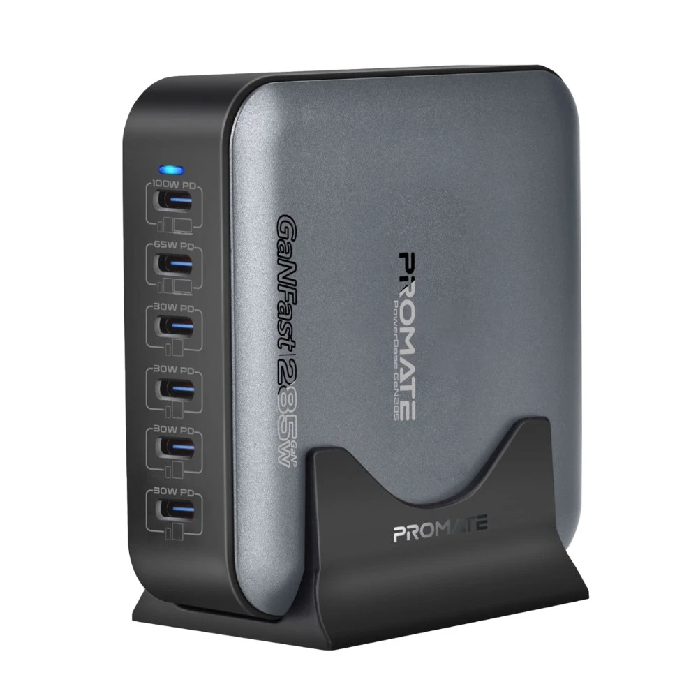 شاحن Promate PowerBase-GaN285 — UK