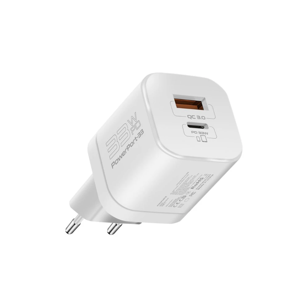 شاحن Promate POWERPORT-33 — WHITE