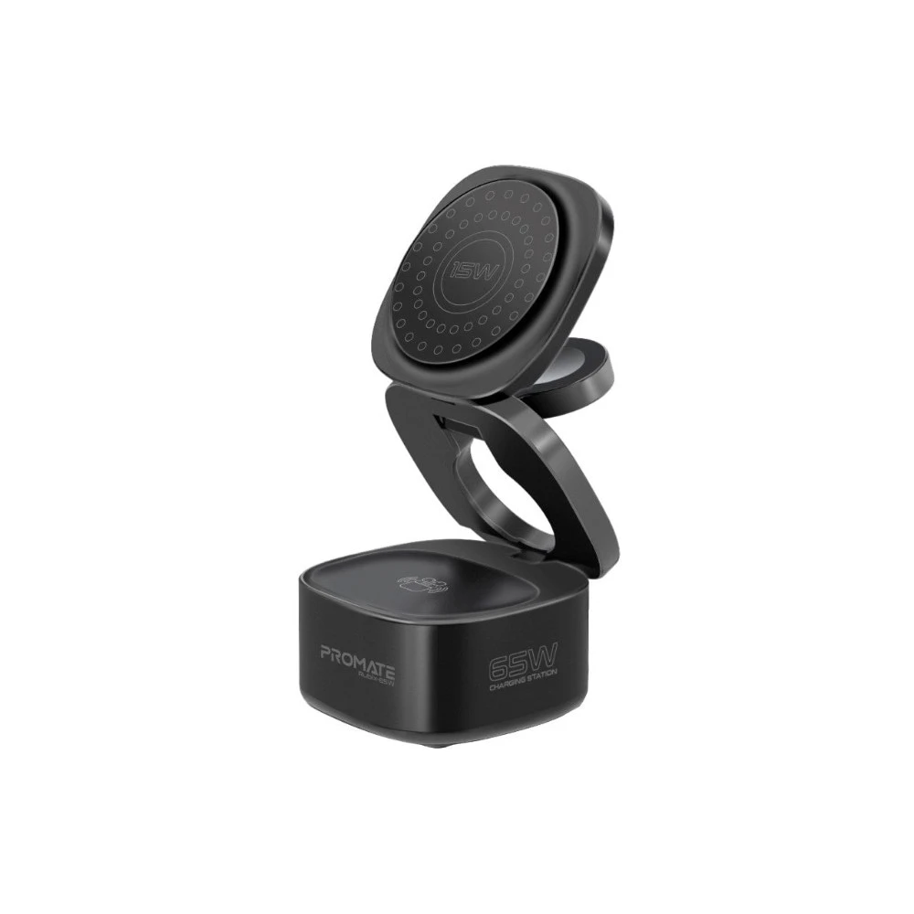 شاحن لاسلكي Promate Rubix-65W — Black