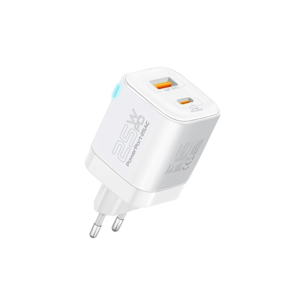 شاحن Promate POWERPORT-25AC — WHITE